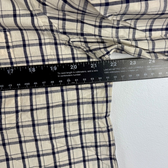 Old Navy Everyday Shirt NWT Mens Size M Blue/cream Plaid Long Sleeve - Picture 5 of 16